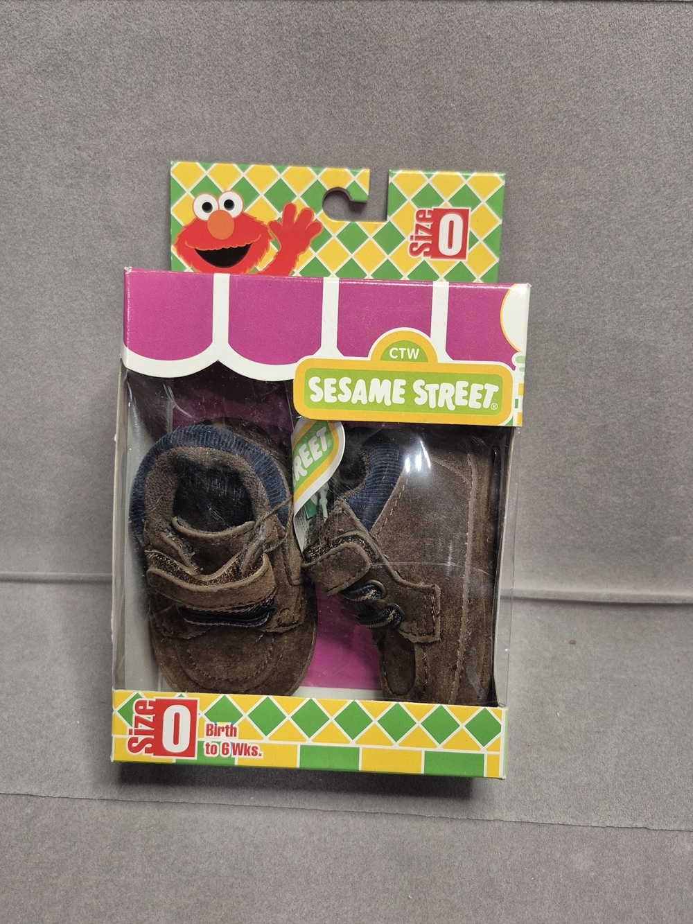 Sesame Street Size 0 Brown Baby Shoes